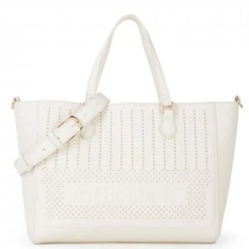 Sac à main - Valentino - Ecru - Grand sac - Similicuir - Décorations dorées