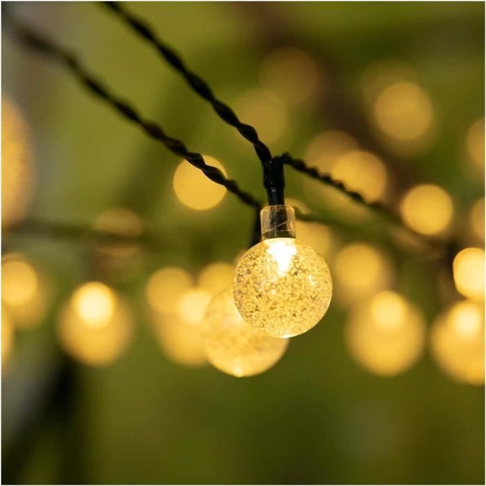 Guirlande Lumineuse Solaire TuoPuLife - 150 LED, 39.4 FT, 8 Modes, Camping, Extérieur