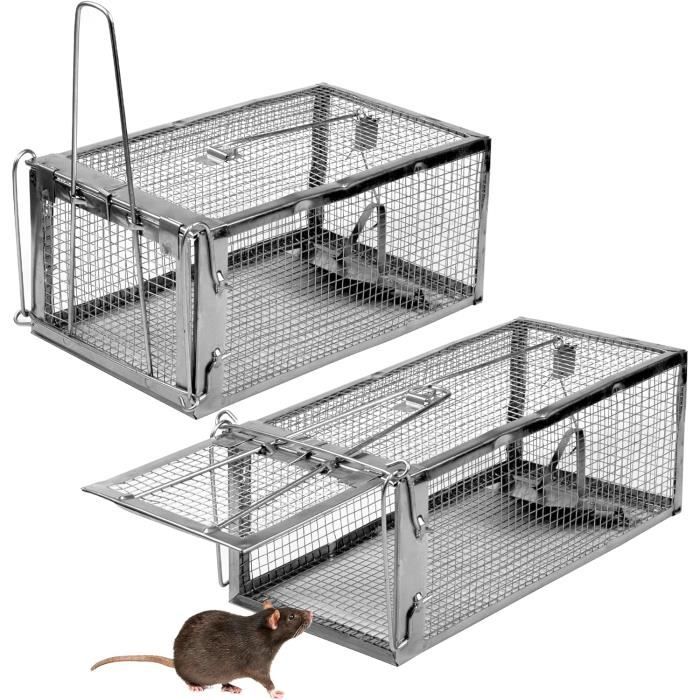 DSNOW Pièges à Rats Piège de Capture Deux Entrées Cage Piege pour