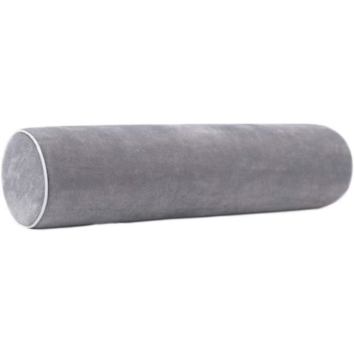 Findigit | Oreiller Cervical Cylindrique En Mousse Mémoire De Forme 45 X 10,2 Cm - Soutien Pour Cou, Dos, Jambes - Housse Respirante Lavable - Sac De Voyage Inclus