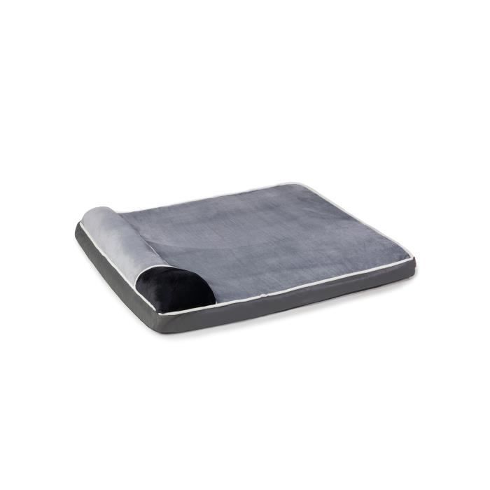 Meilleurs prix pour RAIKOU lit orthopédique pour petits et grands chiens, tapis moelleux pour chien, matelas lavable pour chien avec coussin, espace de