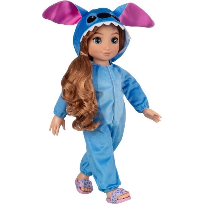 Poupée Disney ILY Stitch - Disney - 45 cm - Cheveux Blond Bouclés - Grenouillère et Accessoires Inclus
