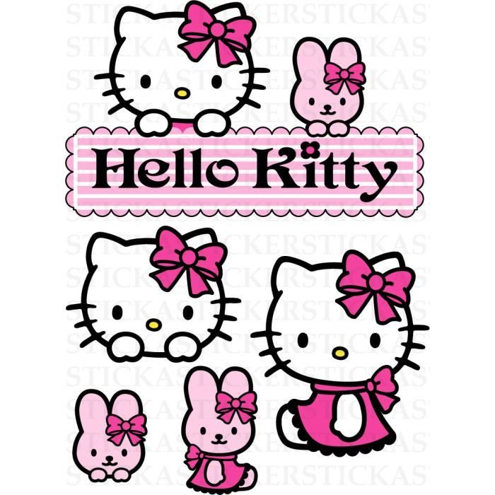 Planche Stickers 29x39 Cm Detoure Deco Chambre Enfant Mur Meuble