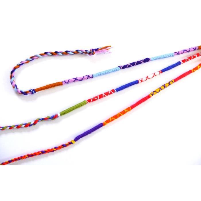 Bracelet Brésilien D'amitié Réglable - Coton Et Métal Doré, Sans Fermoir, Neuf