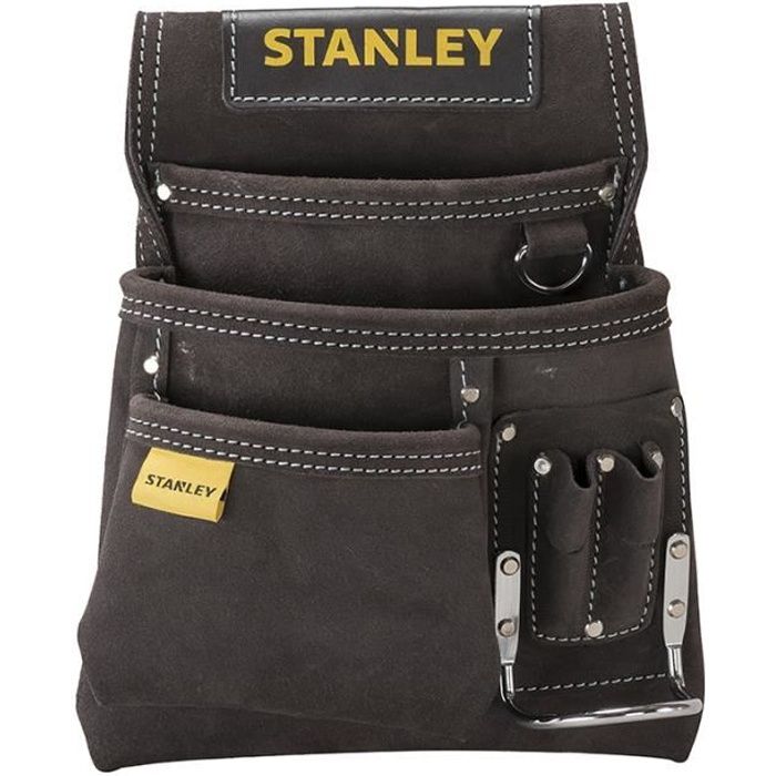 Porte-outils et porte-marteau cuir simple STANLEY - STST1-80114