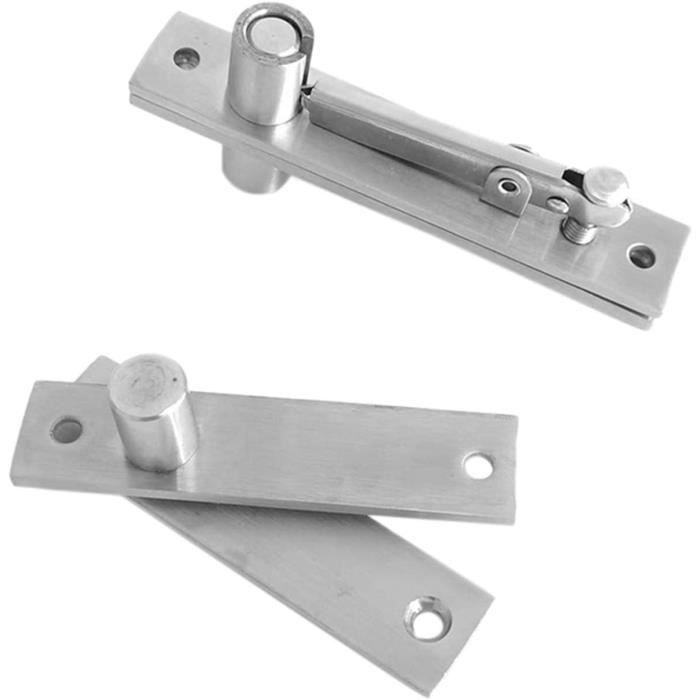 Lot De 2 Charnières Pivot Pour Fenêtre 360° - Argent, 100x32x5mm, Neuf