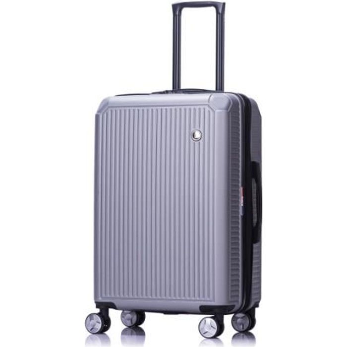 Lys Bagage Cabine Extensible Avec Code Tsa Argent 55x40x20 Cm