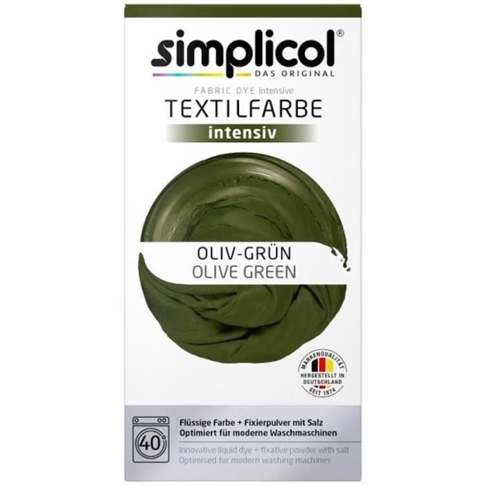 lijden Hertog Vaarwel Simplicol Washing Machine Dye Kit for Clothes & Fabrics - 1 Piece - Olive  Green - Cdiscount Instruments de musique