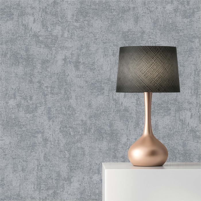 3YECAO Papier Peint Imitation Béton Gris Foncé 3D à Décoller Et à Coller U2013 Papier Contact épais Texturé Amovible Pour Chambre à Coucher, Salle De