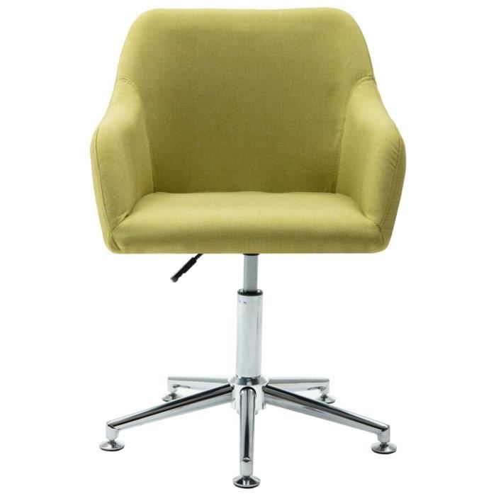 fauteuil de bureau pivotante - chaise de bureau scandinave vert - tissu