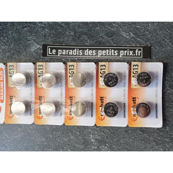 Lot De 10 Piles Bouton AG10 LR1130 1.5V Alcalines - Pour Télécommandes, Calculatrices, Jouets, Appareils Photo - 8