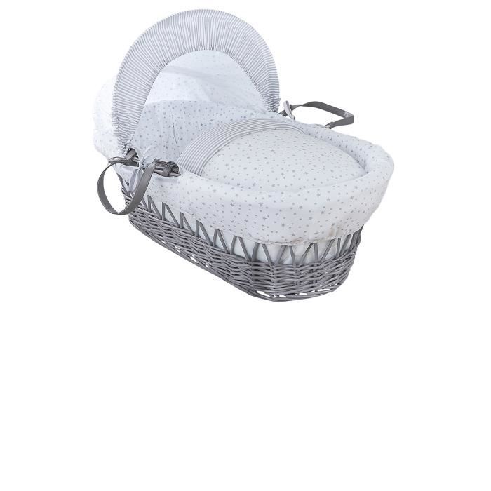Clair De Lune Couffin En Osier Avec Motifs Rayes Et Etoiles Matelas Et Capuche Reglable Gris Cdiscount Puericulture Eveil Bebe Clair De Lune Couffin En Osier Avec Motifs Rayes Et Etoiles Matelas Et Capuche Reglable Gris Cdiscount Puericulture Eveil Bebe