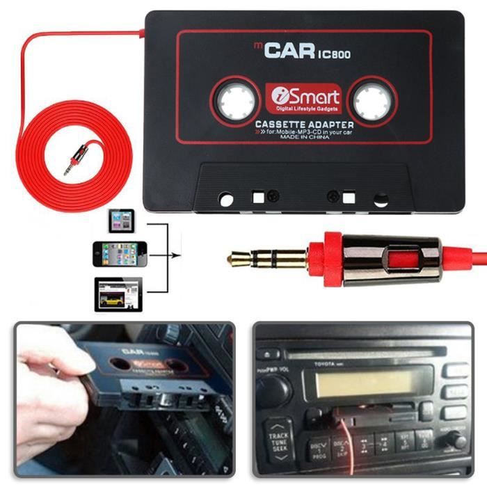 Adaptateur Stéréo pour Cassette de Voiture IC800 3,5 mm CD MP3 4 AUX