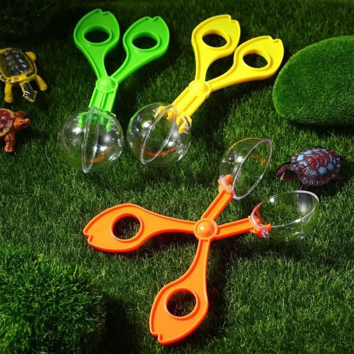 SKIKHN Kit Exploration Enfant - Attrape Insecte, Loupe, Boîte, Filet Papillon - Jeu Éducatif Extérieur Garçons Filles