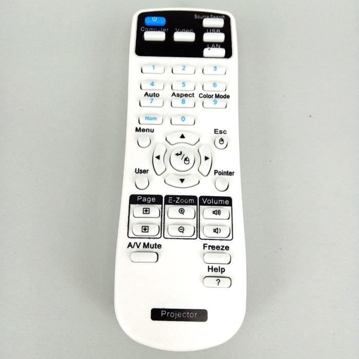 Télécommande pour projecteur Epson 154720001, compatible avec le modèle