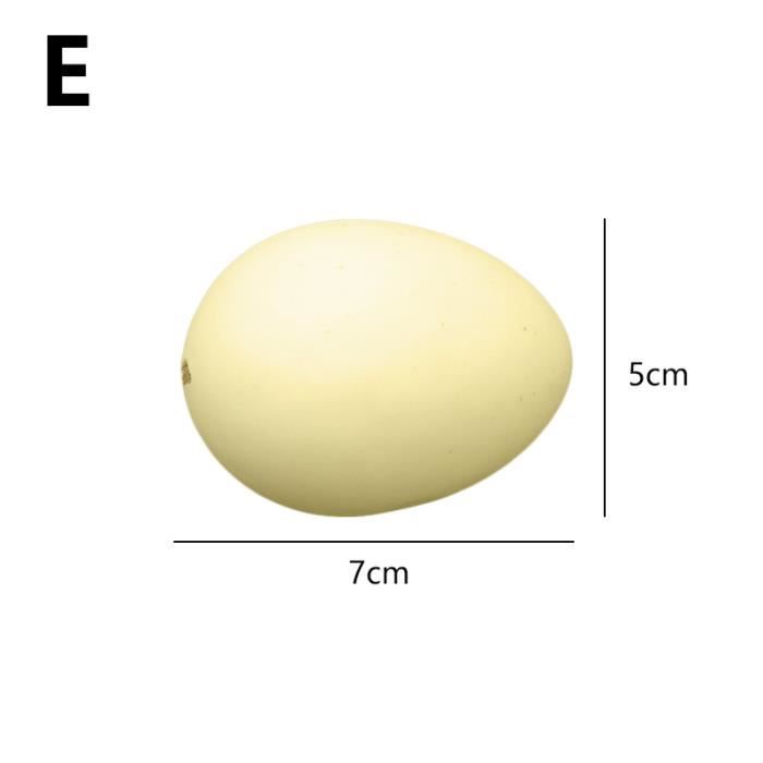 Lot De 16 Faux Œufs En Plastique Pour Pigeons Et Poules - Œufs Factices Solides Pour Élevage