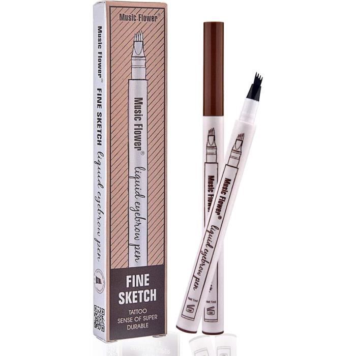 Crayon à Sourcils Longue Durée - Teintes Noir, Marron Foncé, Marron - Neuf, Facile à Utiliser