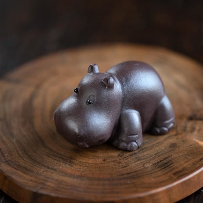 HDCRYSTALGIFTS Figurines hippopotame en cristal de 7,1 cm - Objets
