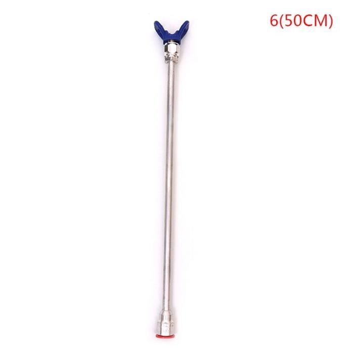 Extension de Pointe de Pistolet Pulvérisateur sans Air, Tige D'extension de Pointe de Pistolet Pulvérisateur de Peinture sans Air avec Bague D'étanchéité(38cm