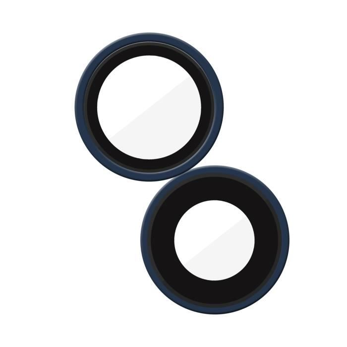 Clappio Lentille Cam&eacute;ra Arri&egrave;re pour iPhone 12 et 12 Mini, 100% Compatible Bleu