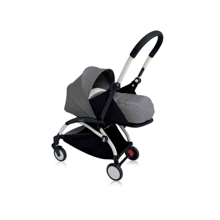 Babyzen Poussette Yoyo+ cadre blanc pack naissance gris Cdiscount