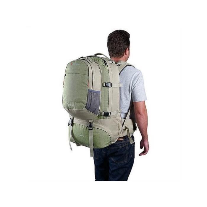 Sac à dos Caribee Jet 75L+10L - green - 75 L/10 L