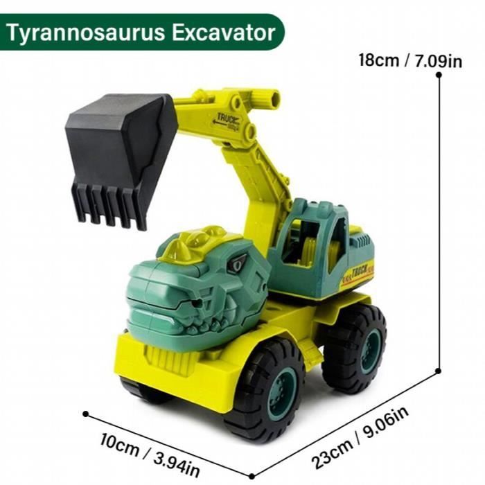Excavatrice Jaune CAT Pour Enfants - Véhicule De Jeu Éducatif - Gamm Vert