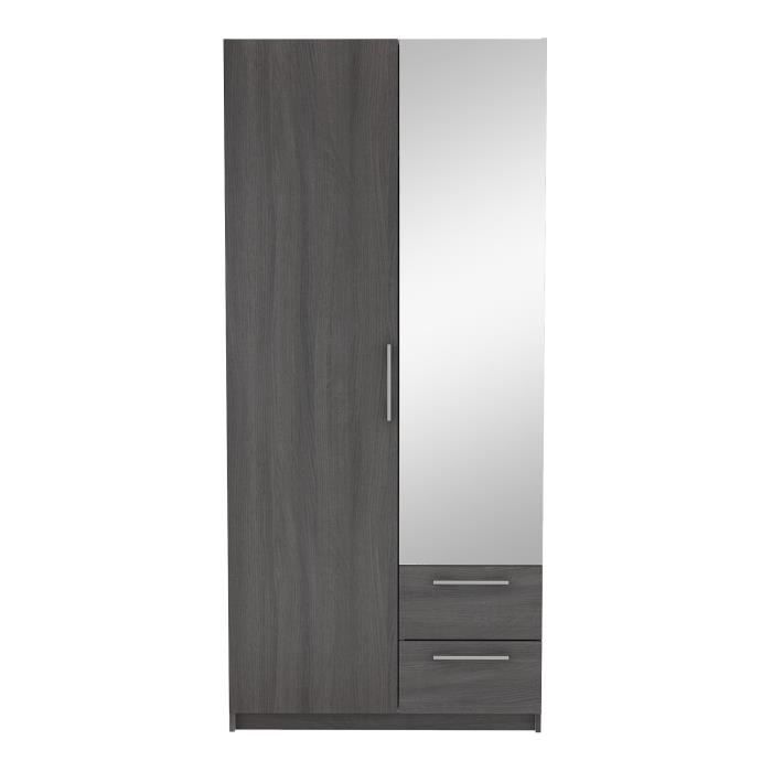 New York Armoire De Chambre Contemporain Decor Chene Vulcano