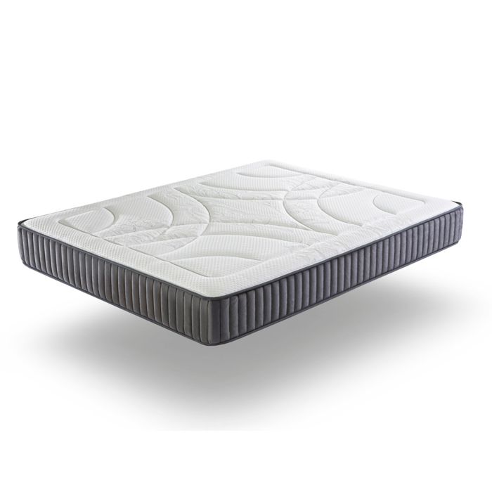 Matelas en ressorts ensanchés XALUCA BORDEAUX (90x190 cm)