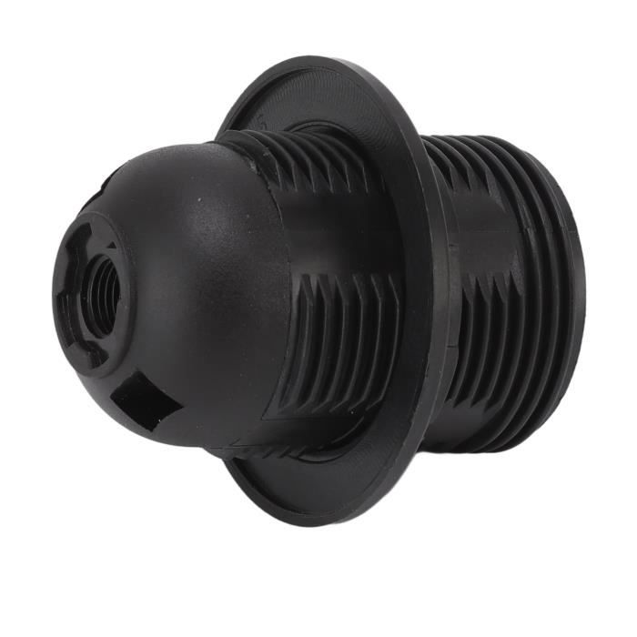 Douilles Ampoule E27 En Plastique - Support Mural Rond, Blanc, 2 Pièces