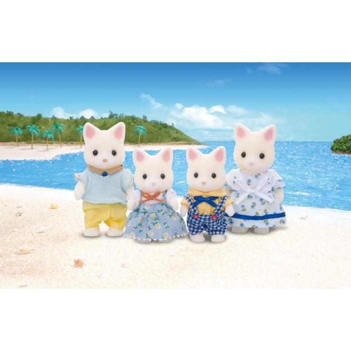 Sylvanian Families 4175 La Famille Chat Soie Achat Vente Figurine Personnage Cdiscount