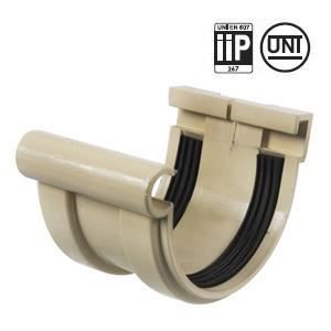 Jonction longue à joint montés PVC - FIRSTPLAST - demi-ronde - sable ...