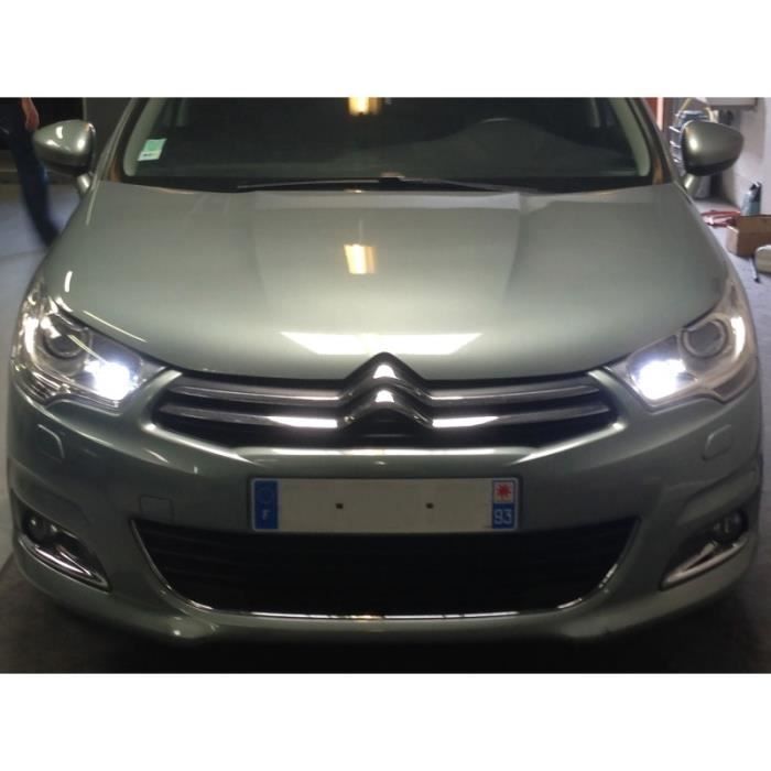 Feux de jour Citroën C4 phase 2 Sans Erreur ODB - La beauté et la qualtié réunie. Garantie 1 an Waterproof et Dustproof Homologué