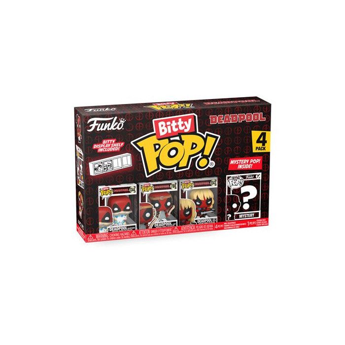 Funko Deadpool 4 Bitty POP! Figurines Sleepover - vue 2