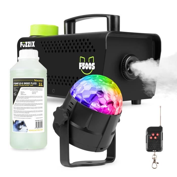 équipement DJ événementiel Machine à Fumée 500W HOTUT - Télécommande Sans Fil, Chauffe Rapide 3-4min Machine à Fumée Fête