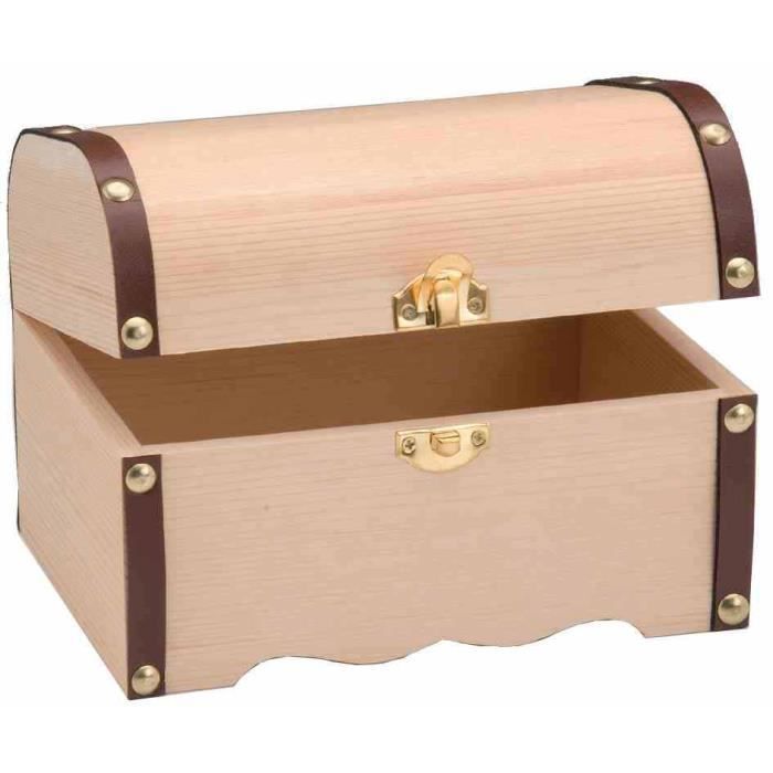 Coffre à trésor en bois rétro à la main avec verrouillage et clés de grande capacité Coin de la monnaie Coin de stockage Trésor cadeau for enfants for adultes créatif décor de bureau en bois massif
