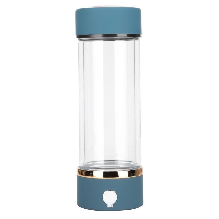 Bouteille Eau Hydrogène 410ml Portable - Générateur Ioniseur Rechargeable Avec Tuyau Inhalation