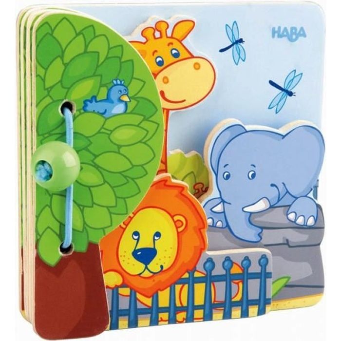 Livre Pour Bebe En Bois Les Amis Du Zoo Cdiscount Librairie