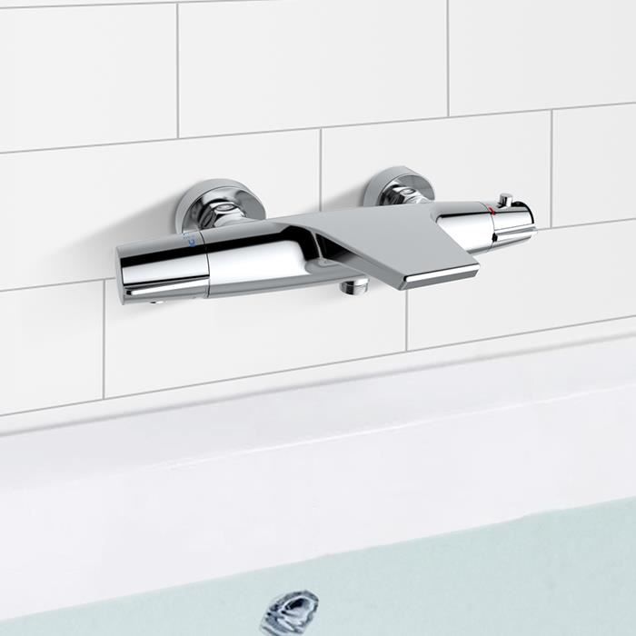 Norme Hauteur Mitigeur Baignoire Homelody Robinet De Douche Thermostatique Mitigeur Douche Cascade