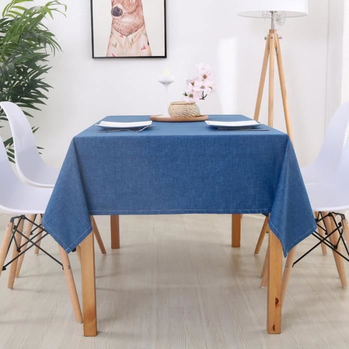 Nappe Imperméable de Table Rectangulaire Anti-Taches 120 x 180 cm ...