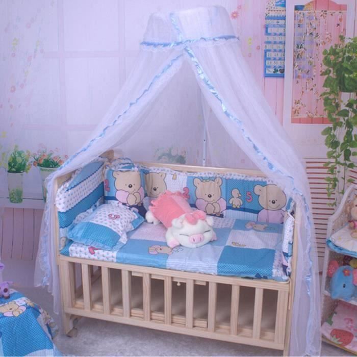 Ciel De Lit Navaris Voile Baldaquin Beige 240 X 50 Cm - Décoration Chambre Enfants