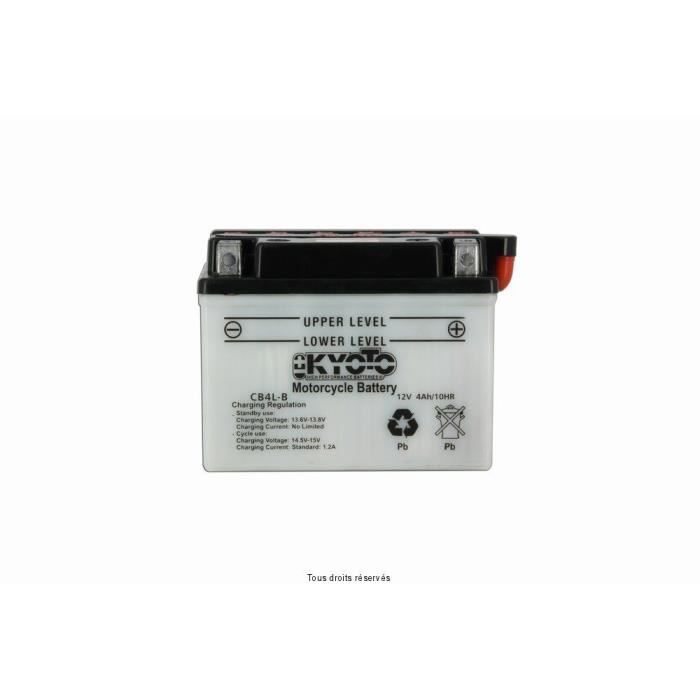 Batterie Kyoto YB4L-B PIAGGIO VESPA LX 50 2T 2005-2008 - Achat / Vente  batterie véhicule Batterie Kyoto YB4L-B PIAGGIO - Cdiscount