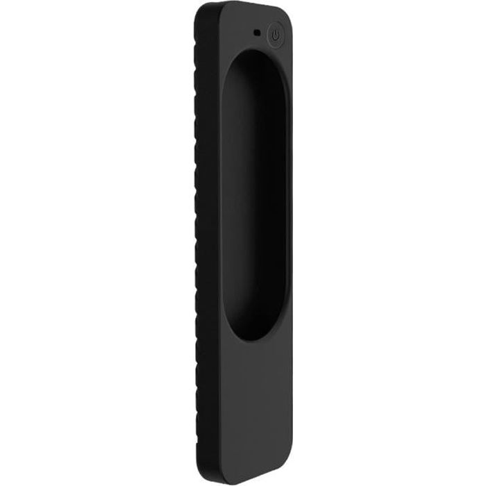 Étui de protection en silicone Compatible avec 2021 Apple TV 4K Télécommande Couverture antidérapante Noir