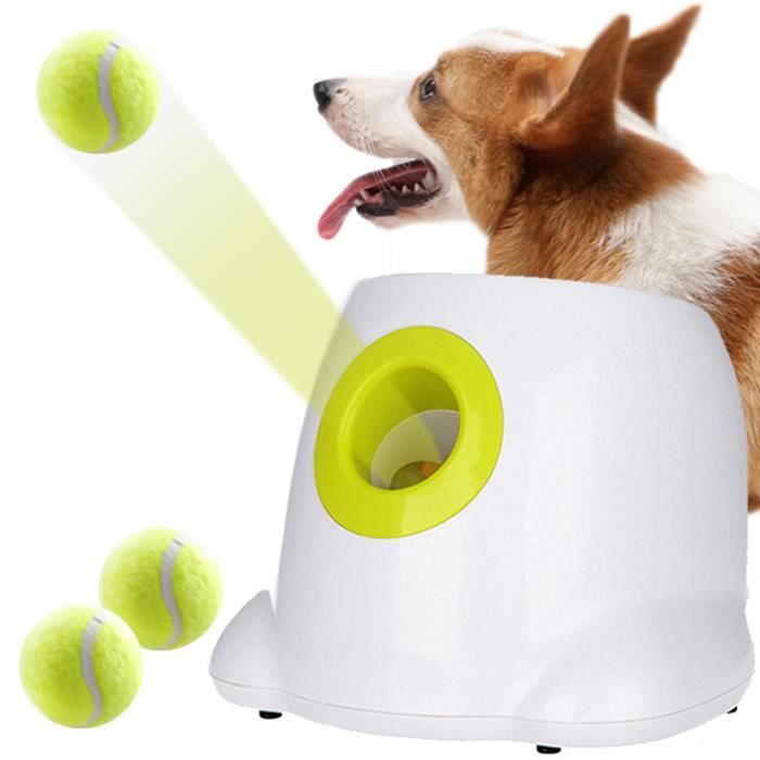 JOUET Lance-balles de Tennis automatique pour chien dispositif de lancer de balle pour animaux de compagnie 369m