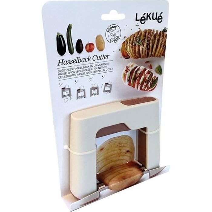 LÉKUÉ - Decoupoir légumes 6 lames éventail Hasselback