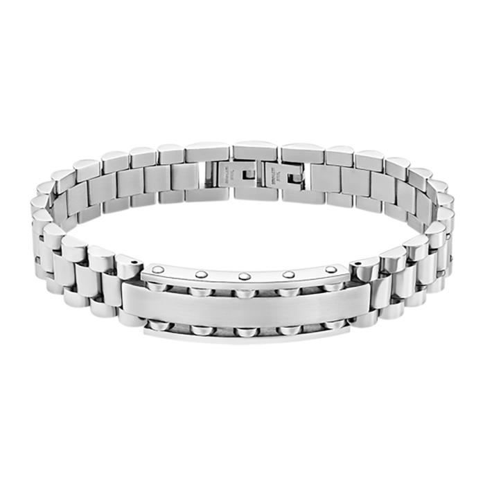 Bracelet homme Lotus Bracelet homme LOTUS plaque acier Couleur de