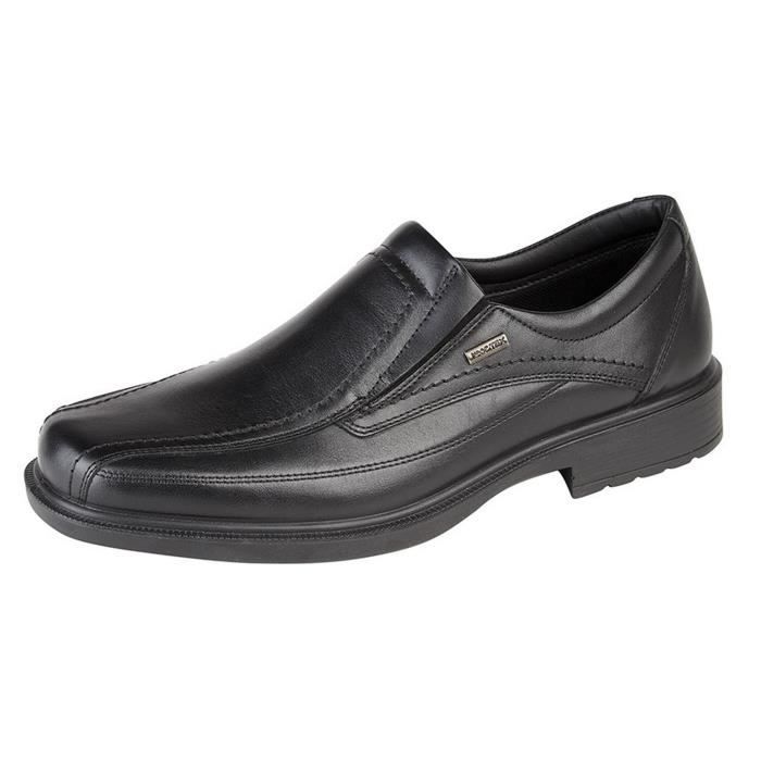 IMAC Chaussures de ville imperm able Homme Noir Cdiscount