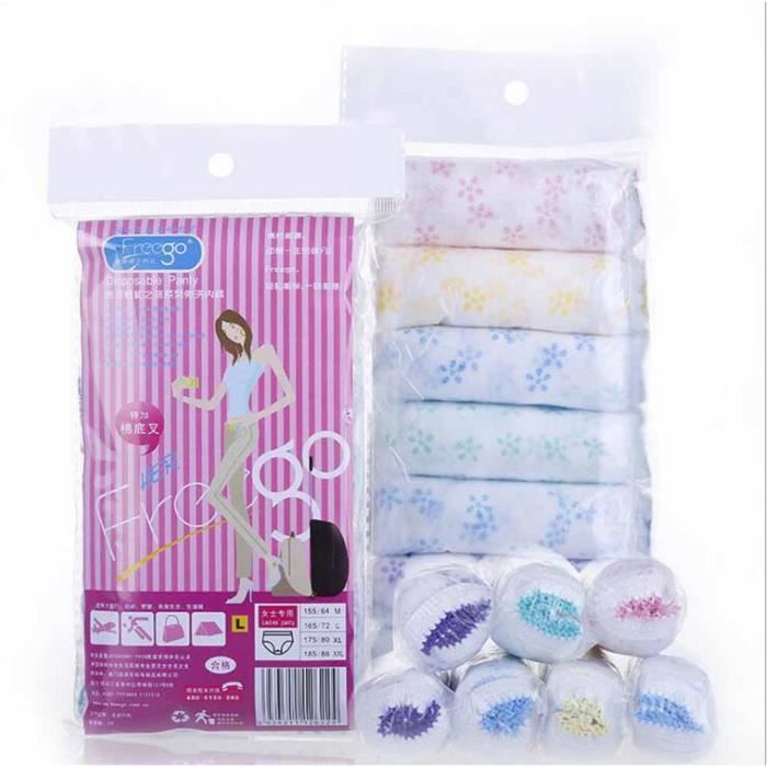Slip jetable maternite M XXL Blanc Culotte jetable Postpartum underwear Vetement de grossesse