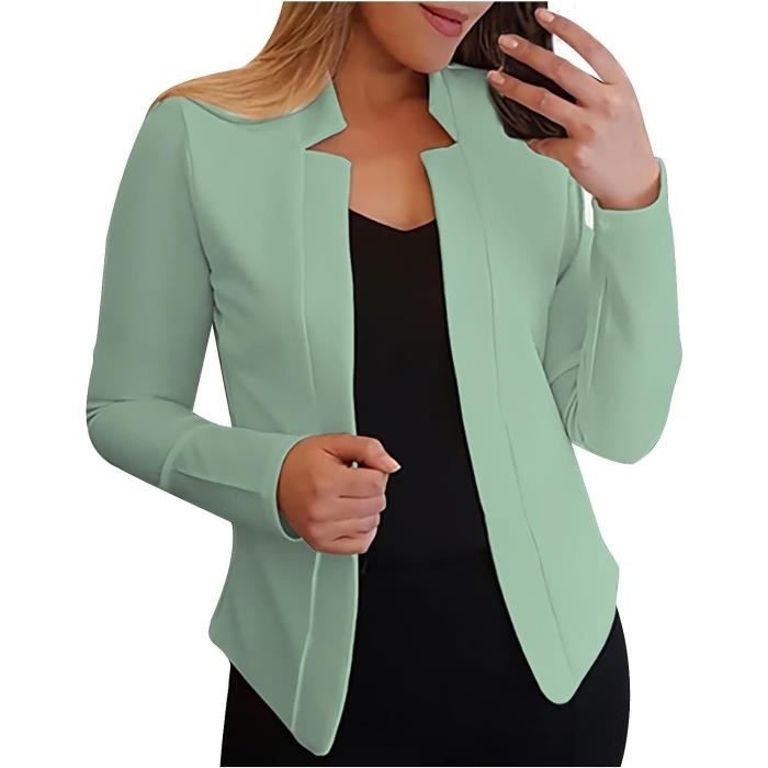 Veste de Costume Sportive 2023 Mode Femme Menthe Blanc Menthe Cdiscount Pret a Porter