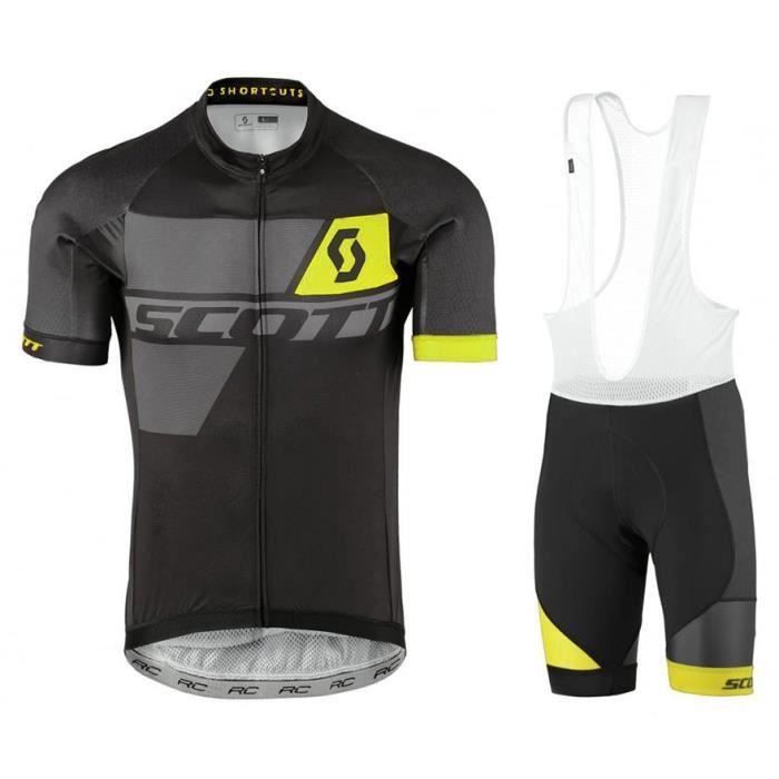 Maillot De Cyclisme Et Cuissard A Bretelles Scott Rc Premium Pro Noir Jaune Sertis De Gel Pad Pour La Pratique Du Velo En Exterieur Prix Pas Cher Cdiscount